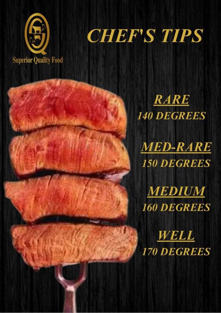 Cook medium rare beef