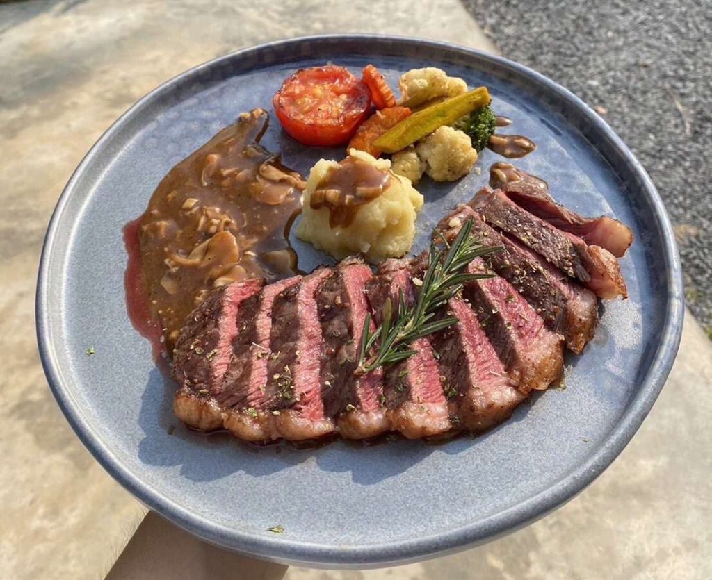 Medium Rare Halal Beef Steak